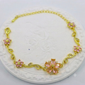 Pulsera Oro Laminado Rosa