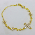 Pulsera Oro Laminado Plateado
